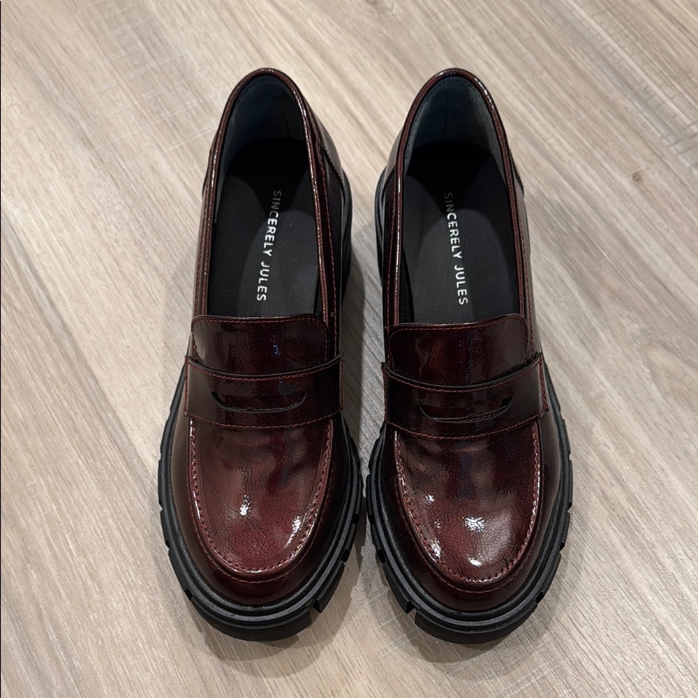 Sincerely Jules Burgundy Loafers